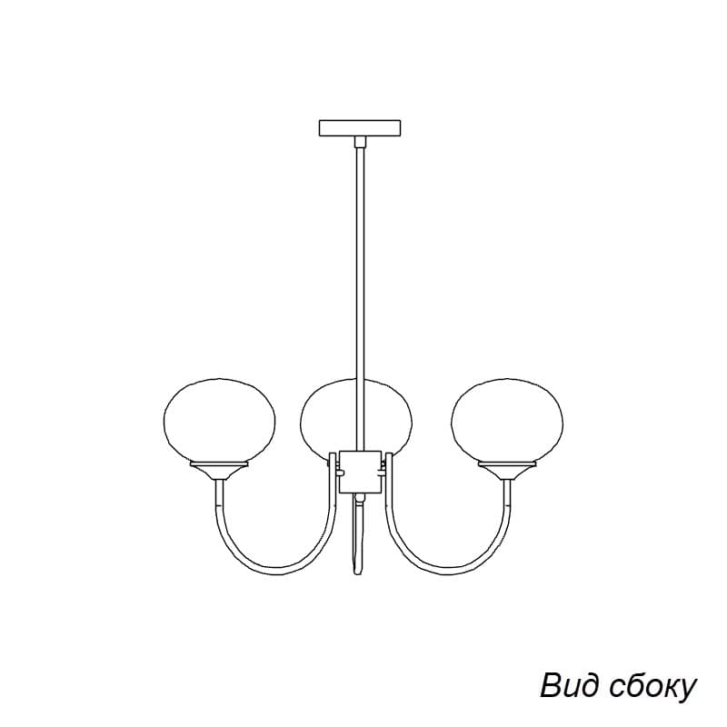 Marshmallow Chandelier х3 view 3