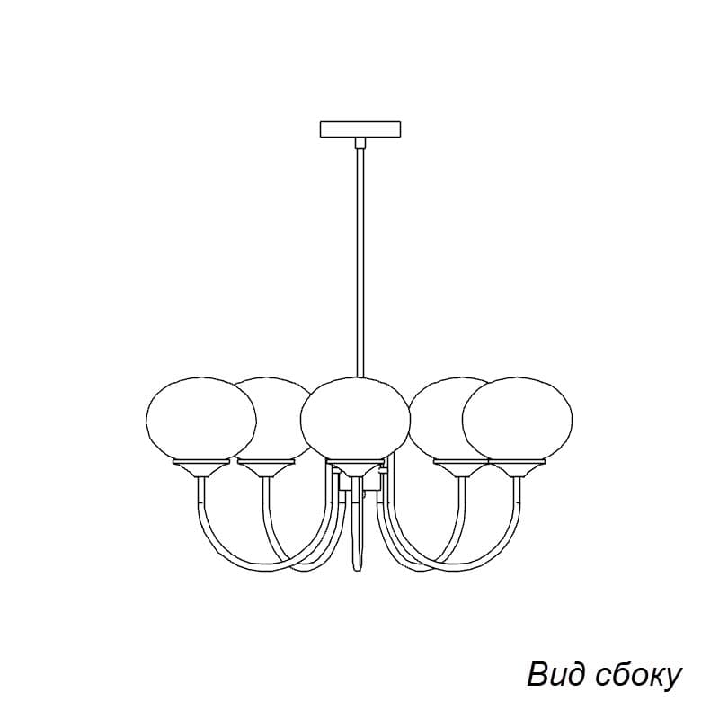 Marshmallow Chandelier х5 view 3