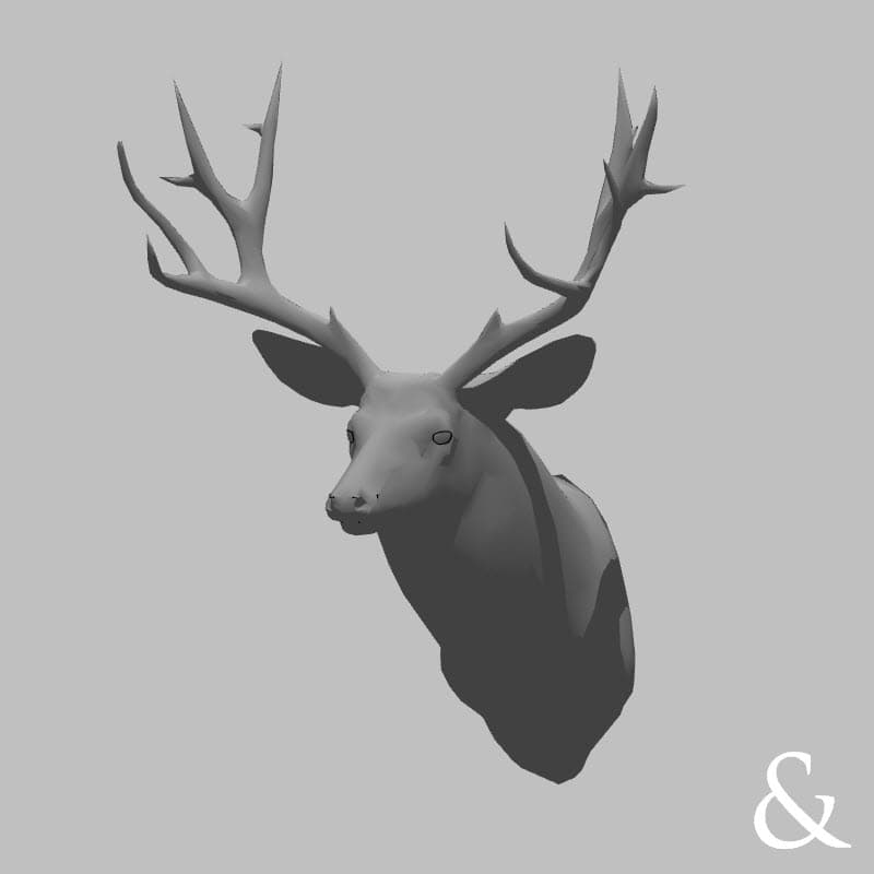 Голова оленя декоративная