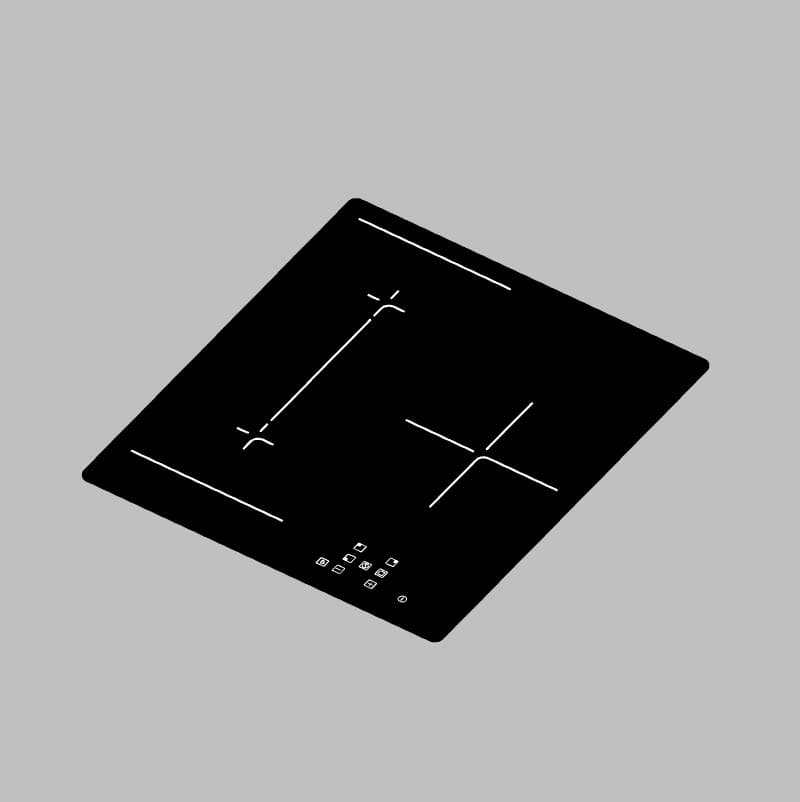 Индукционная панель на три конфорки