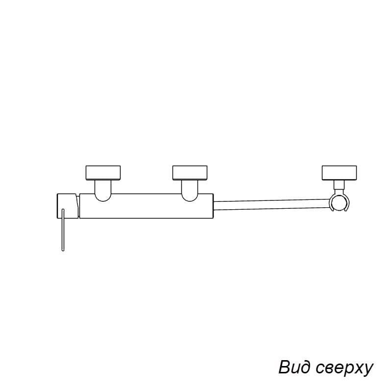Смеситель для душа встроенный view 2
